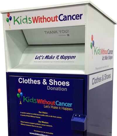 kids without cancer donation box